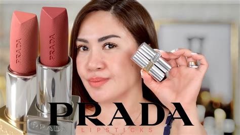 prada beauty lipstick swatches|Prada lipstick review.